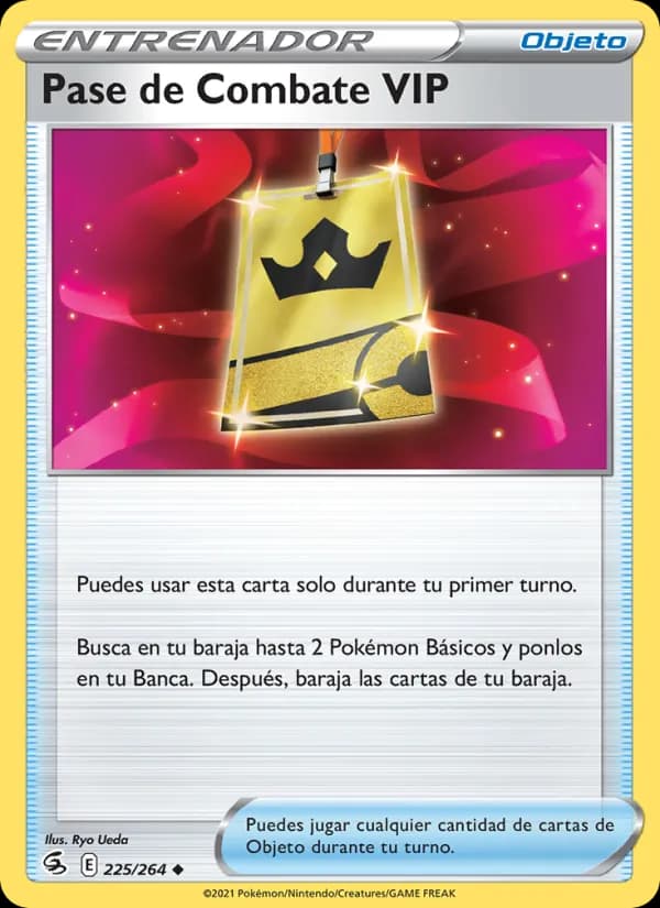 Pase de Combate VIP card in Spanish