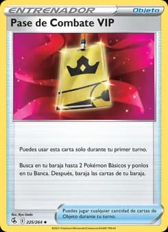 Pase de Combate VIP card in Spanish