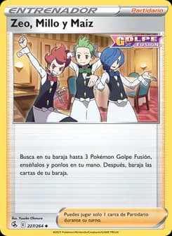 Zeo, Millo y Maíz card in Spanish