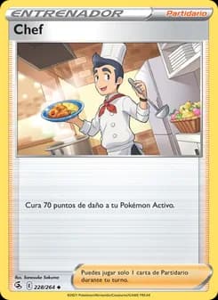 Chef card in Spanish