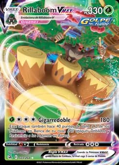 Rillaboom VMAX card in Spanish