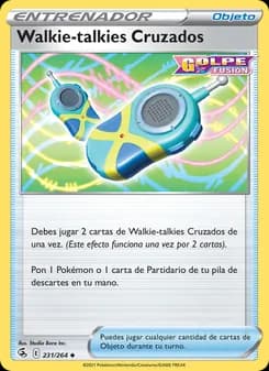 Walkie-talkies Cruzados card in Spanish