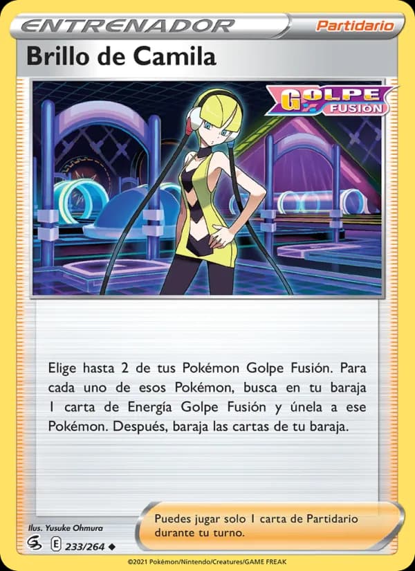 Brillo de Camila card in Spanish