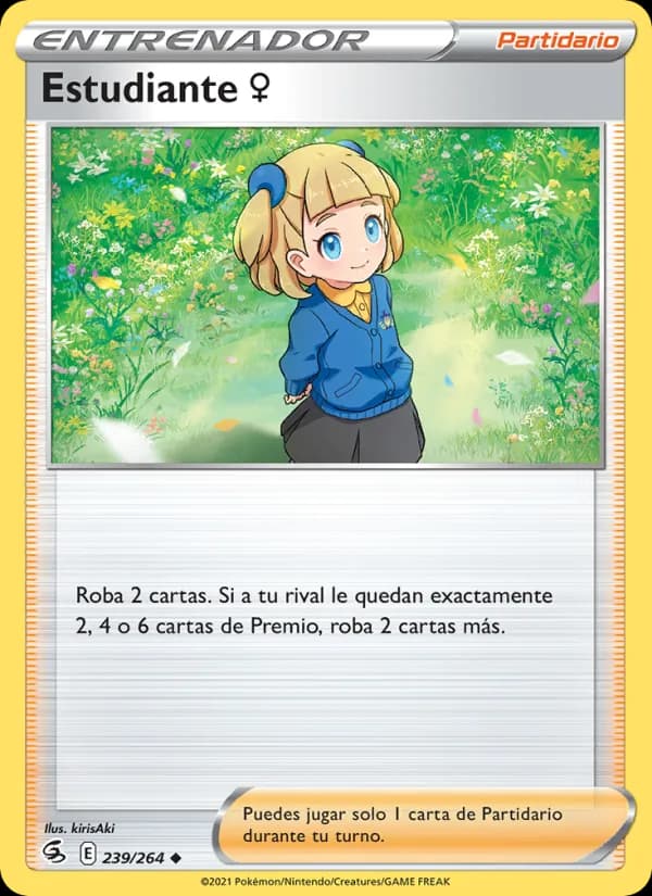 Estudiante ♀ card in Spanish