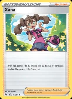 Xana card in Spanish