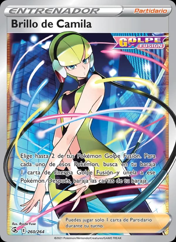 Brillo de Camila card in Spanish