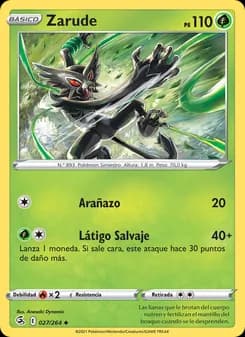 Zarude card in Spanish
