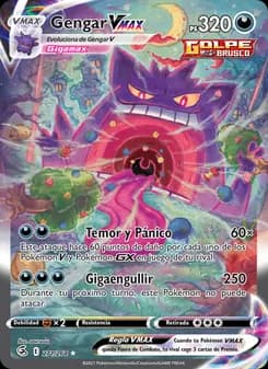Gengar VMAX card in Spanish