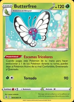 Butterfree card in Spanish