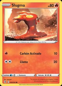 Slugma card in Spanish