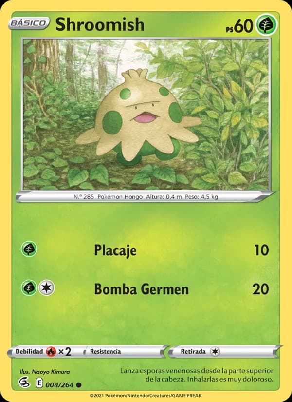Shroomish card in Spanish