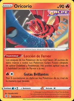 Oricorio card in Spanish