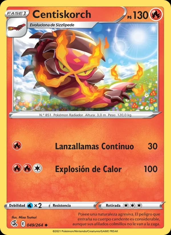 Centiskorch card in Spanish