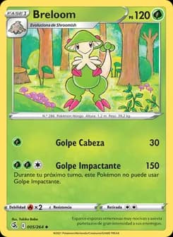 Breloom card in Spanish