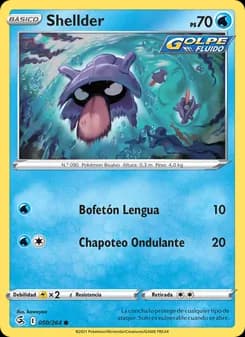 Shellder card in Spanish