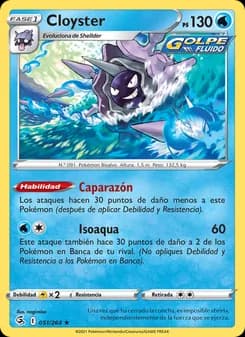 Cloyster card in Spanish