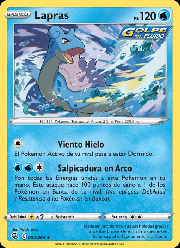 Lapras card in Spanish