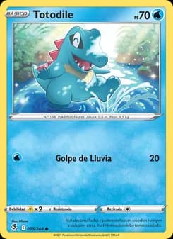 Totodile card in Spanish