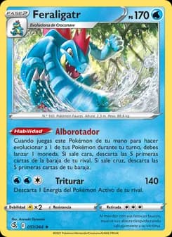 Feraligatr card in Spanish