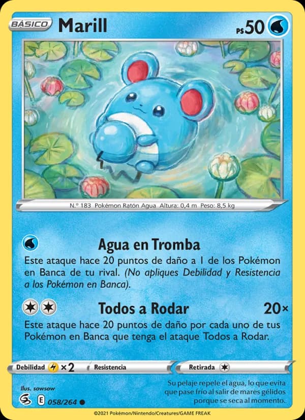 Marill card in Spanish