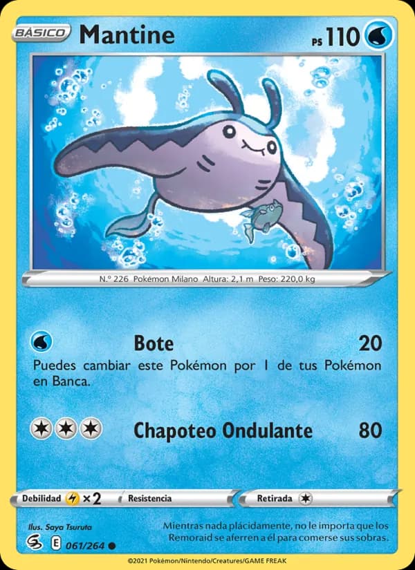 Mantine card in Spanish