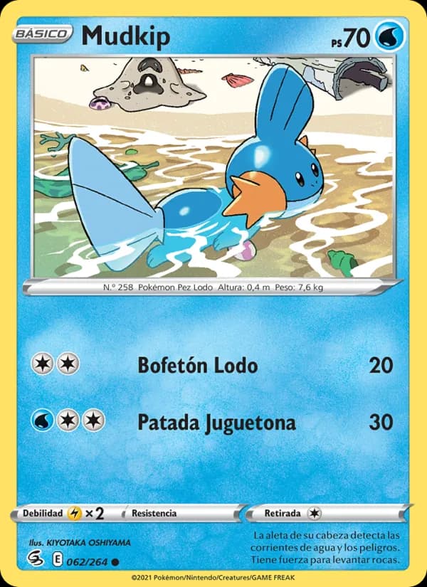 Mudkip card in Spanish