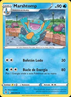 Marshtomp card in Spanish