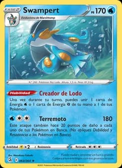 Swampert card in Spanish