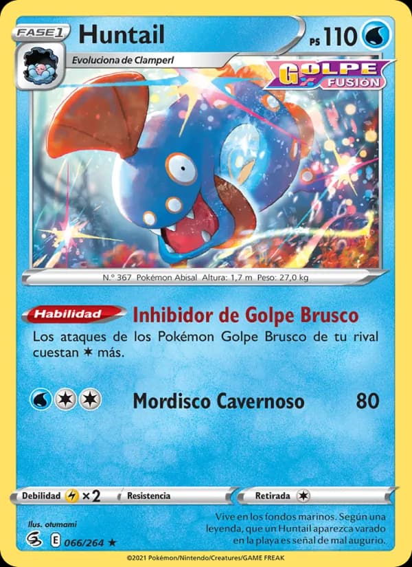 Huntail card in Spanish