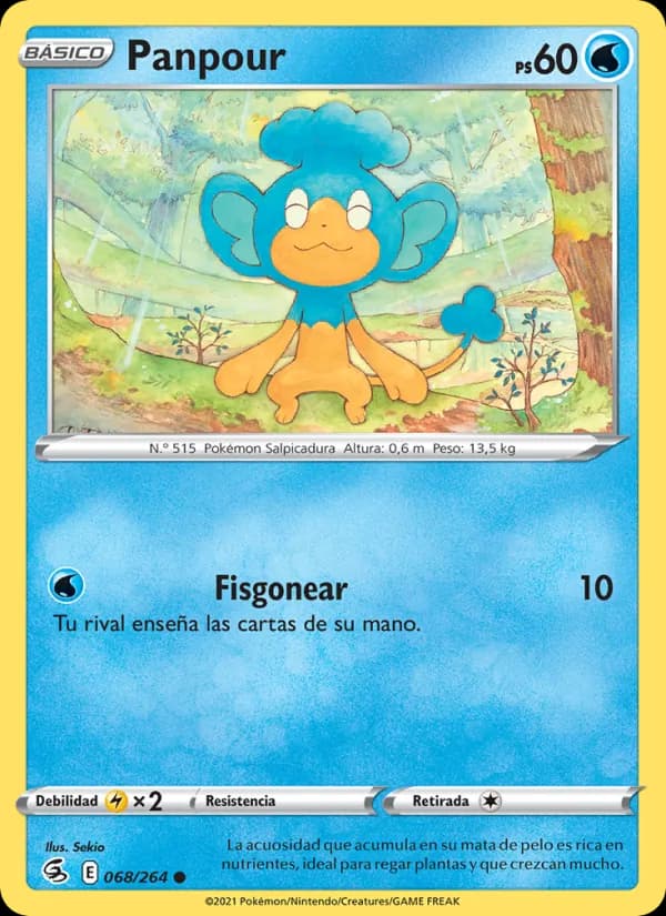 Panpour card in Spanish