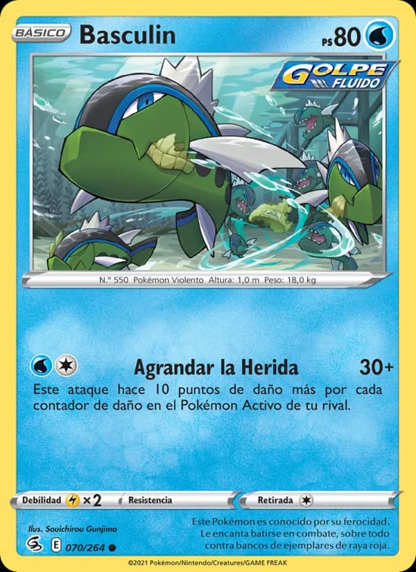 Basculin card in Spanish