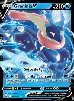 Greninja V card in Spanish