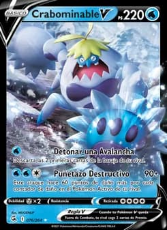 Crabominable V card in Spanish