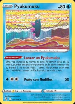 Pyukumuku card in Spanish