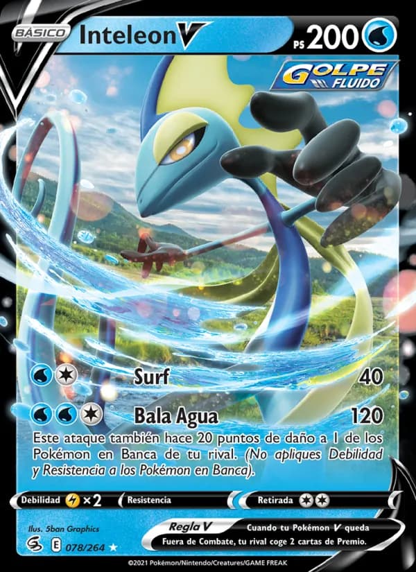 Inteleon V card in Spanish