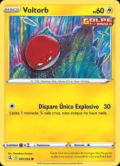 Voltorb card in Spanish
