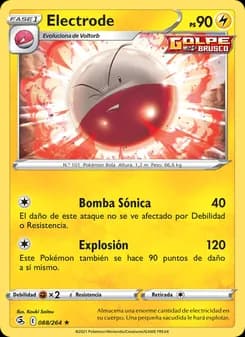 Electrode card in Spanish
