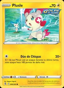 Plusle card in Spanish
