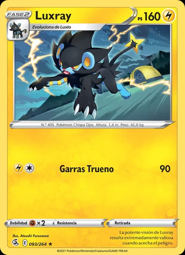 Luxray card in Spanish