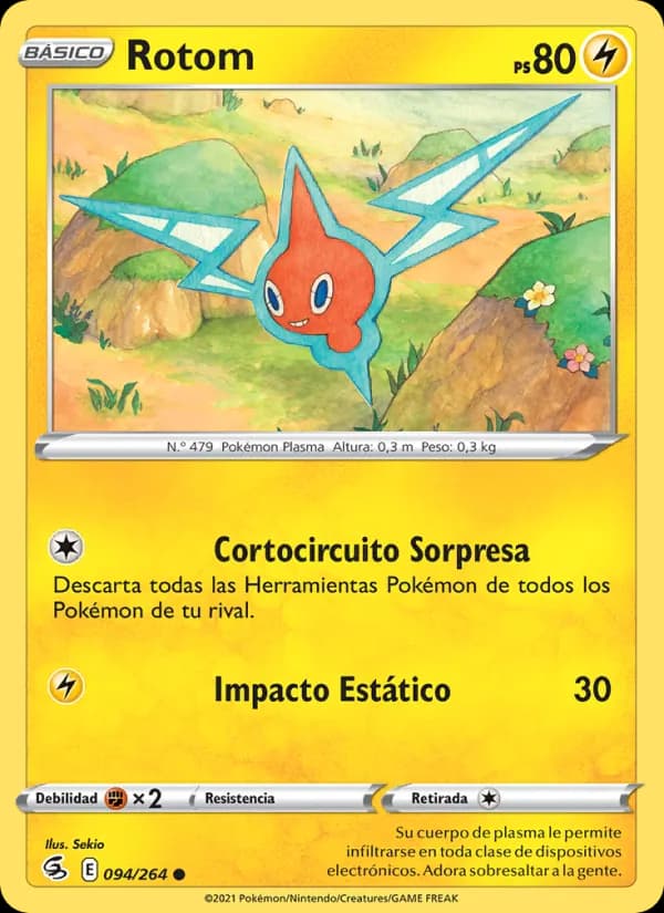 Rotom card in Spanish