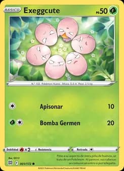 Exeggcute card in Spanish