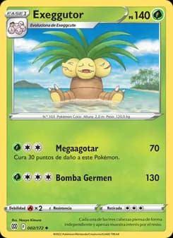 Exeggutor card in Spanish