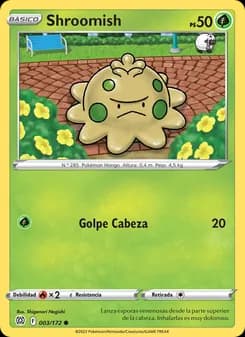 Shroomish card in Spanish