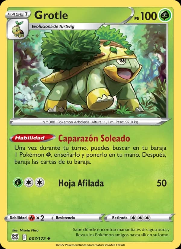 Grotle card in Spanish