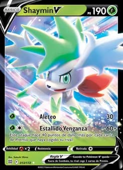 Shaymin V card in Spanish