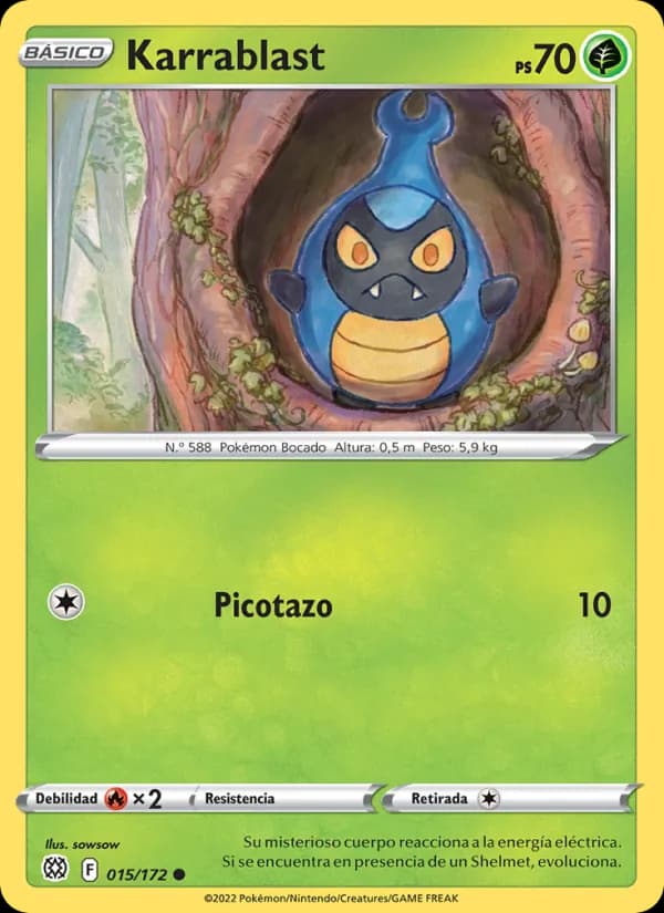 Karrablast card in Spanish