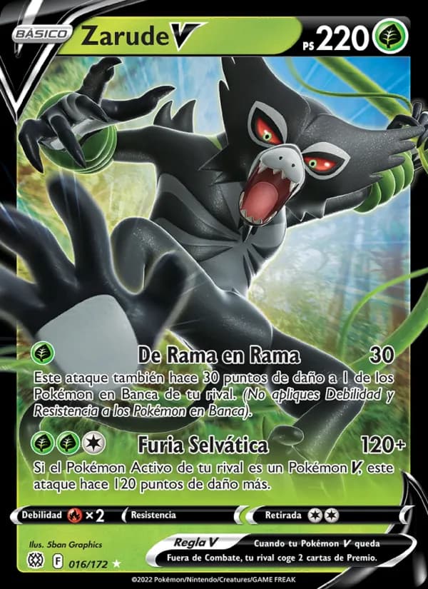 Zarude V card in Spanish