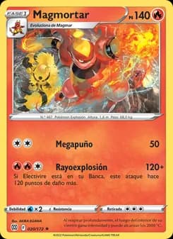 Magmortar card in Spanish