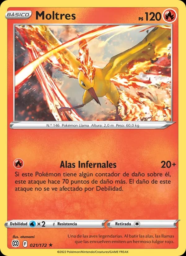 Moltres card in Spanish