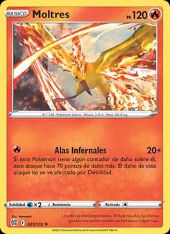 Moltres card in Spanish